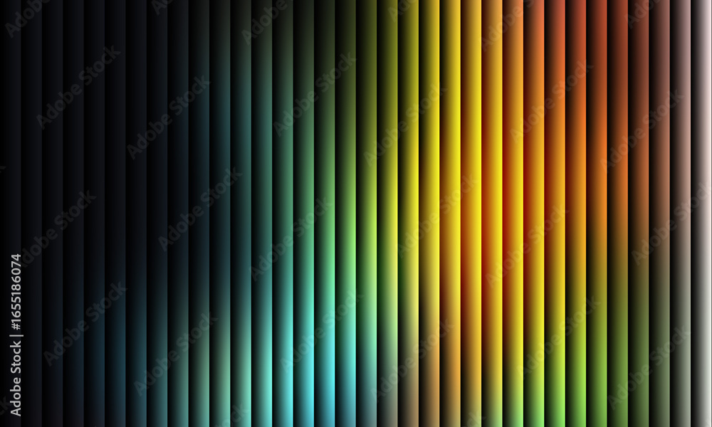Poster vibrant spectrum of vertical bars in a colorful gradient background art