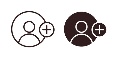 Add User Icon in Two Styles with White Background