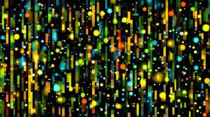 Digital technology seamless pattern of dots and pixels, 3d rendering with futuristic design, perfect for tech backgrounds, digital visuals, and modern abstract projects.