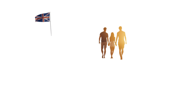 Romantic moment of a couple walking hand in hand by the seaside shoreline isolated on transparent background PNG - Powered by Adobe