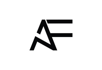 AF Minimalist and Clean Logo Design for Modern Brands.