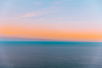 sunset over the sea