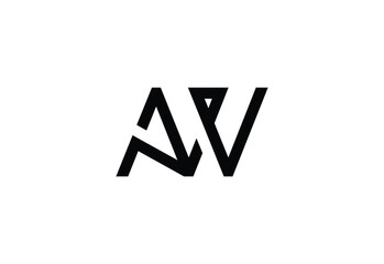 AW Minimalist and Clean Logo Design for Modern Brands.