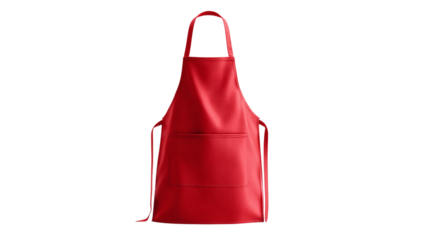 Kitchen apron mockup with clean front design for branding - isolated on transparent background 