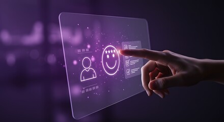 Modern User Interface Design Showcases Digital Customer Experience Interaction