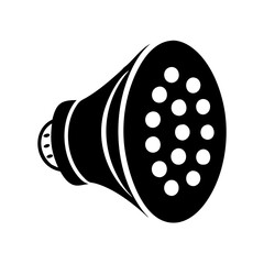 Vector art of led light bulb  icon