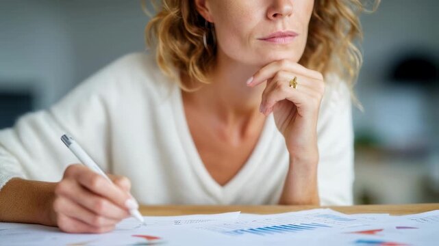 Closeup of thoughtful individual analyzing weightloss progress sheets beside outoffocus clinical trial data revealing gaps in GLP1 treatment effectiveness.