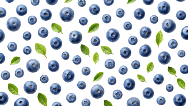 Blueberry Minimal Seamless Pattern – Modern Fashion Textile Design