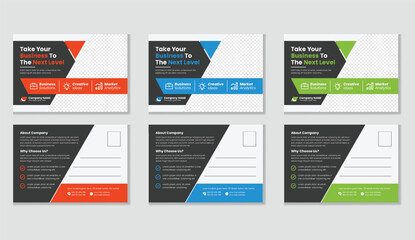Corporate Business postcard design template. modern postcard design. multipurpose postcard template. Designed for effective marketing, networking, and brand promotion