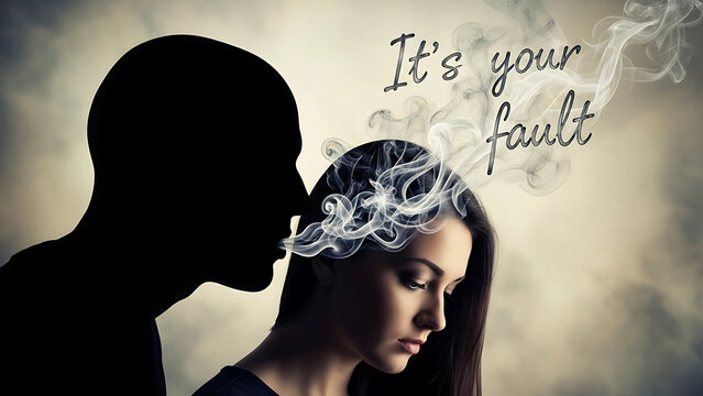 Gaslighting and Narcissistic Abuse Concept — Psychological Manipulation, Emotional Trauma, Mental Health Awareness, mental abuse