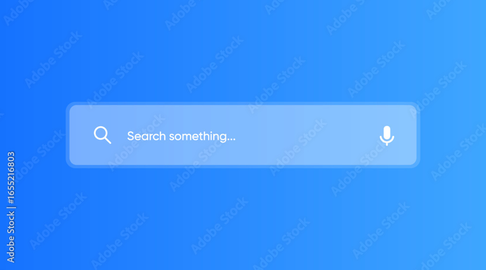 Fototapete search bar with suggestions for ui ux design and web site. search address and navigation bar icon. c