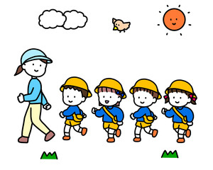 先生とお散歩キッズ　お揃い服