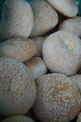 An appetizing close-up of Cretan kuluri, also known as Anebatá, a delicious traditional bread...