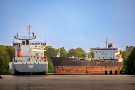 Nord Ostsee Kanal Container Schiff