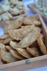 Traditional Cretan wild greens pies hortopitakia, made with wild spinach, fennel, and local herbs....