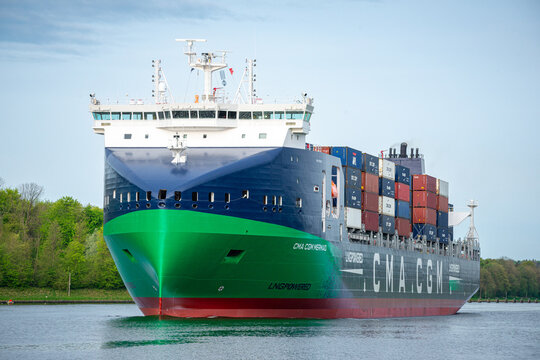 Nord Ostsee Kanal Container Schiff