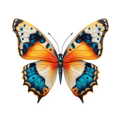 Obraz premium Vibrant Butterfly Wings isolated on transparent background