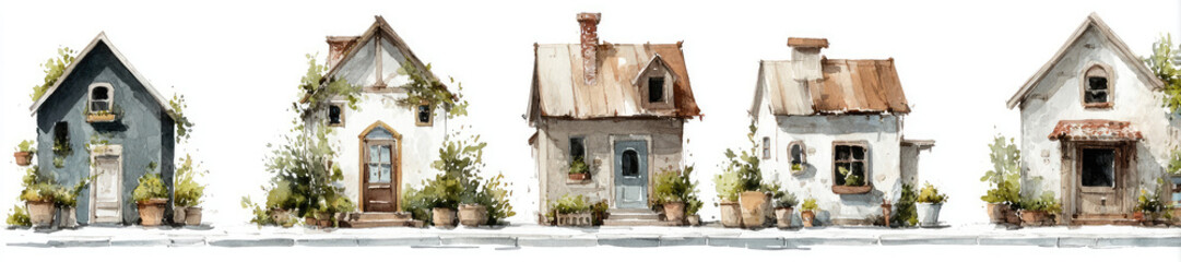 Fototapeta premium Neo-Victorian Village