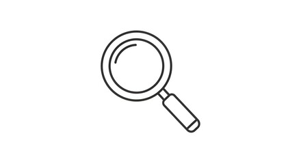 Magnifying glass icon vector illustration for search find zoom investigation and research concept design