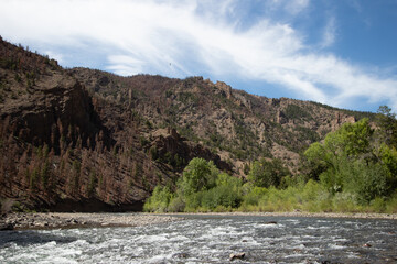 river in the mountains