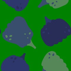 Autumn harvest vegetable seamless monster Halloween pumpkins pattern for wrapping paper and fabrics