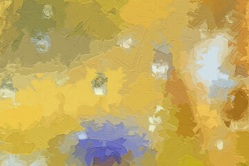 Various oil paintings, flowers, wheat ears, insects, snow scenery, swans, lakes, streams, birds, cottages