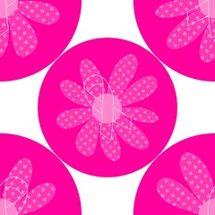 Breast cancer month seamless pink ribbon day mammogram pattern for medical accessories and medicine textiles