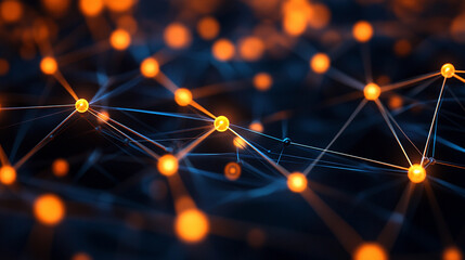 Abstract technology background with electrical signals and digital connectivity, modern computing wallpaper backdrop symbolizing innovation, data flow, and futuristic networks.