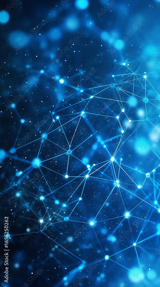 Poster abstract technology background with electrical signals and digital connectivity, modern computing wa