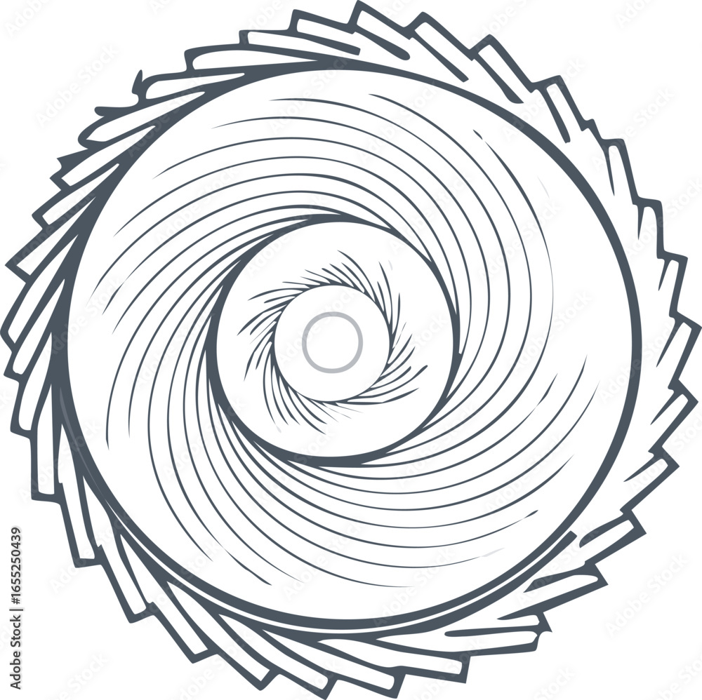 Poster spiral shape for abstract design or loader