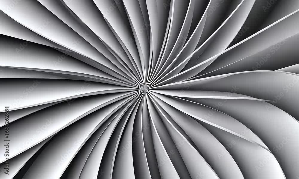 Aufkleber abstract grey swirl dynamic 3d motion graphics background.