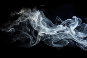 Fototapeta premium Photo Overlay just smoke on black empty background
