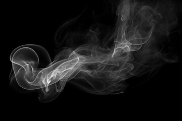 Photo Overlay just smoke on black empty background