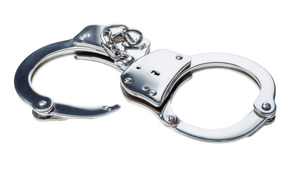 Handcuffs, metal police equipment, jpeg, png, transparent