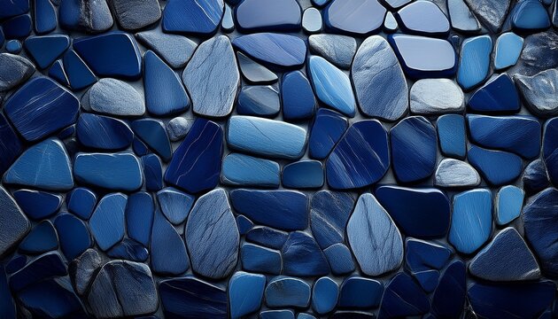 refined bluestone tiles in a structured layout generative ai