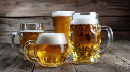 Friends gather around a rustic wooden table, savoring a selection of beers to celebrate national beer lover’s day. The warm ambiance enhances the enjoyment of ales and suds