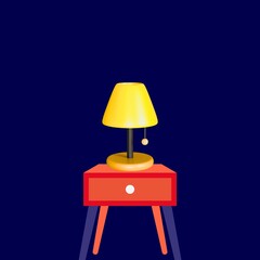 Discover the charm of minimalist interior design with this elegant collection of yellow table lamps placed on stylish nightstands. Each artwork features a unique color palette and clean composition, 