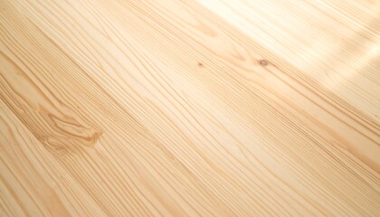 Close-up view of a light-colored wooden surface, showcasing intricate wood grain patterns and natural tones.