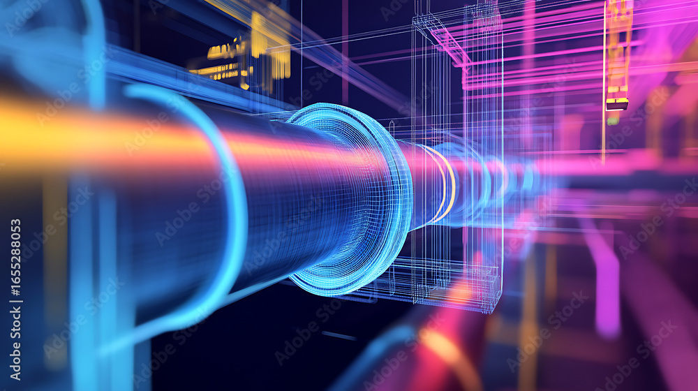 Poster real-time simulation of pipe layouts using digital twin apis