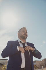 Sun Hitting On The Head Of A Confident And Proud Entrepreneur 