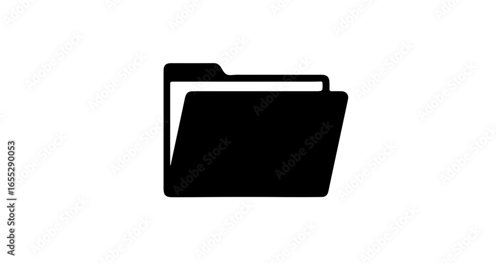 Fototapete object folder icon vector file management system document directory organization data storage archiv