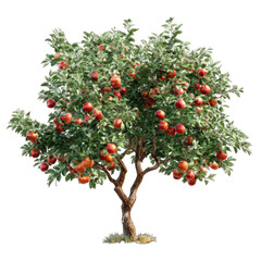 Lush apple tree laden with fruit (1)