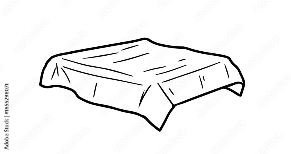 Poster object downloadable vector graphic of a draped table cloth for design projects and creative presenta