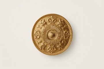 Gold coin, ornate design