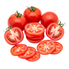 Fototapeta premium Juicy Red Tomatoes: Vibrant Produce Photography