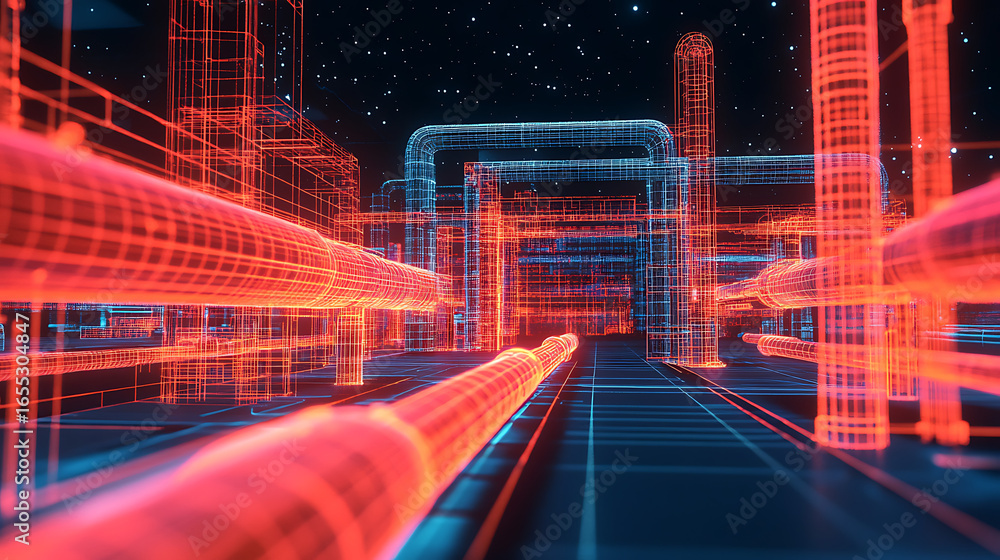 Poster leveraging machine learning with digital twin apis for pipe optimization