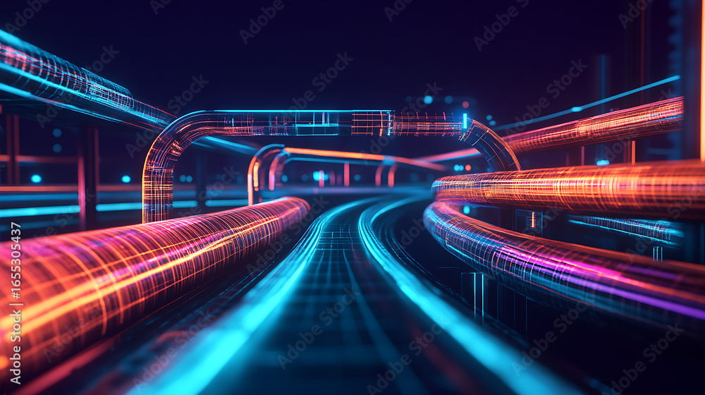Poster multi-platform support for pipe routing through open digital twin apis