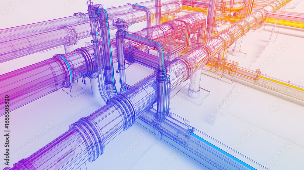 Poster multi-platform support for pipe routing through open digital twin apis