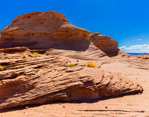The New Wave Formation on  Weathered Slick Rock, Glen Canyon National Recreation Area, Arizona, USA