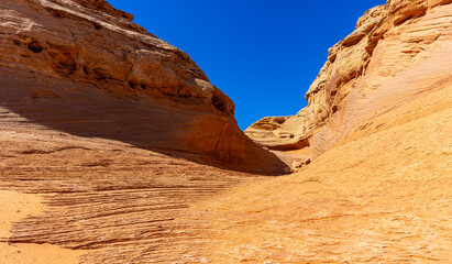 The New Wave Formation on  Weathered Slick Rock, Glen Canyon National Recreation Area, Arizona, USA